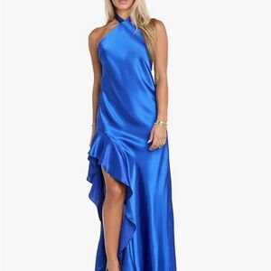 Morgan & Company Satin Halter Gown – NWT ✨